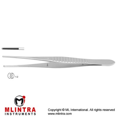 Gillies Dissecting Forceps 1 x 2 Teeth Stainless Steel, 15.5 cm - 6" 